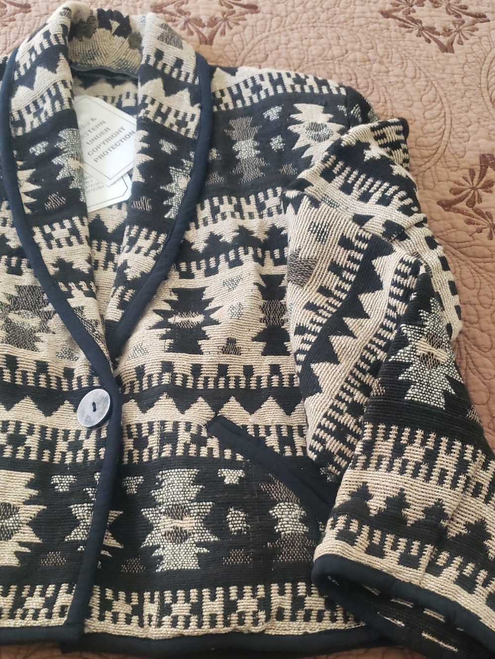 Aztec Cotton Jacket M - Picture 2 of 8